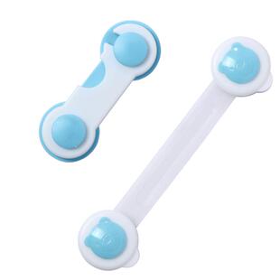 橱门防开固定抽屉卡扣贴衣柜推拉门柜门儿童安全锁冰箱锁扣柜子扣