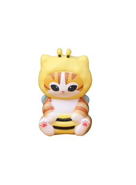 卡通坐姿小猫咪盲盒手办公仔摆件