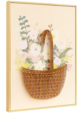 花篮diy生日礼物成人简单手工制作弦丝画创意绕线钉子画送女友