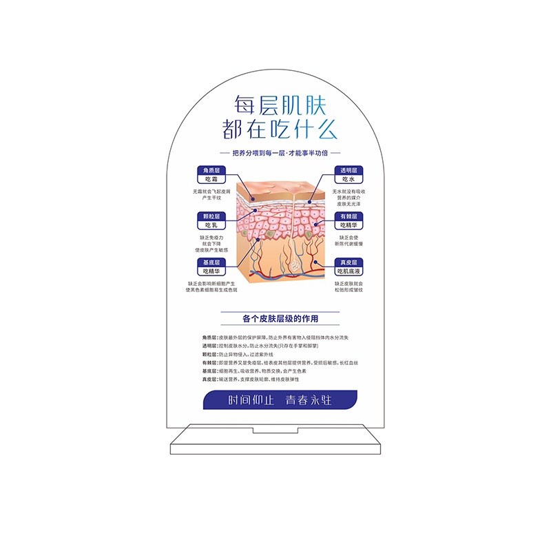 【可定制】美容院咨询室水光立牌