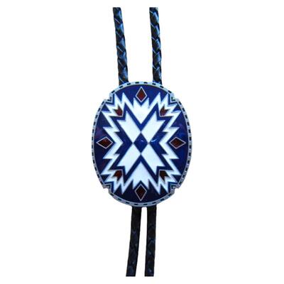 美国西部波洛领带印第安海蓝图腾