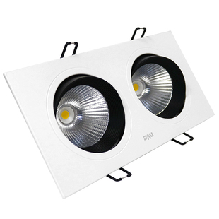 雷士照明LED嵌入式格栅射灯COB光源单头双头家装店铺斗胆射灯541A