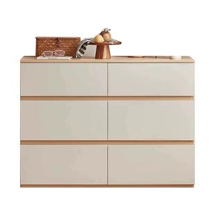 实木斗柜卧室床尾收纳柜现代简约客厅靠墙五斗抽屉柜原木风储物柜