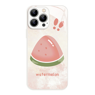 夏日冰沙iPhone17promax苹果16小米15华为p60新款pura70+适用reno14荣耀80西瓜vivoX200液态玻璃iqoo13手机壳