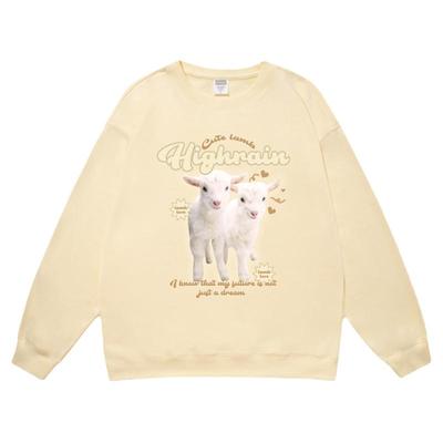 很润奶呼呼小羊上衣ins风