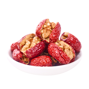 好想你红枣夹核桃新疆灰枣去皮去核即食大枣无核健康解馋小零食品