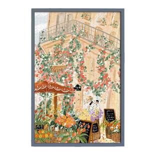 猫的天空之城拼图1000片转角花店成人玩具朱鼓励合集婚礼进行时