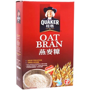 (33香港发货顺丰)QUAKER桂格燕麦糠400g麦片冲饮营养谷物原味速溶
