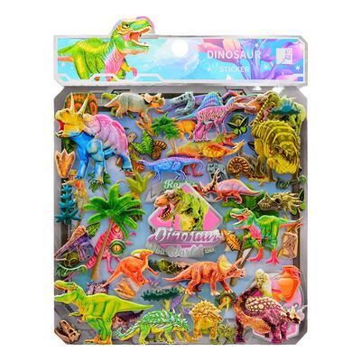 恐龙贴纸3d立体泡泡贴儿童玩具