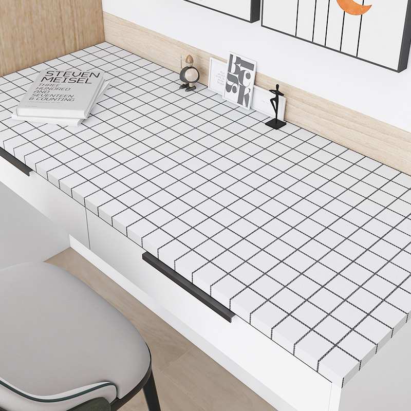 跨境10米自粘墙纸卧室温馨壁纸客厅防水格子宿舍寝室翻新贴纸砖纹