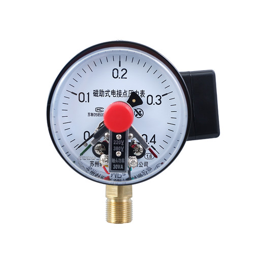 YXC-100 0.4MPa 磁助式电接点压力表 M20X1.5 压力开关控制器