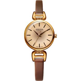 聚利时手表女正品纤细时尚复古镶钻学生女表石英百搭手表925