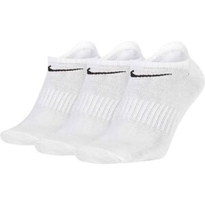 NIKE耐克春夏季男女短袜船袜春季薄款纯棉黑白色一组三双SX7678