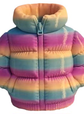 3D打印抽象羽绒服笔筒