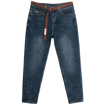 弹力牛仔裤子男款直筒宽松休闲裤