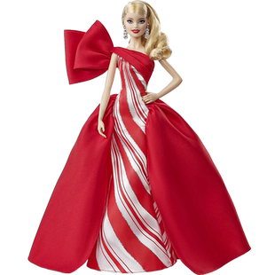 Barbie芭比娃娃之珍藏版节日娃娃生日祝福女孩玩具生日礼物收藏款