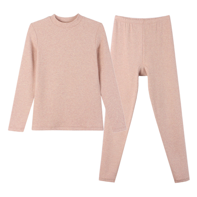 三针加厚舒绒保暖纯棉内衣套装女