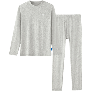 SCHIESSER舒雅童装男女童莫代尔半高领秋衣秋裤保暖套装小高领