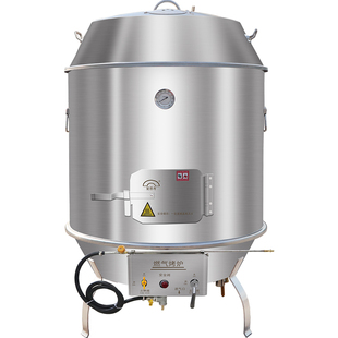 劲恒燃气烤鸭炉高温火山石烤猪炉商用烧鸭不锈钢木炭烧腊专用烤箱