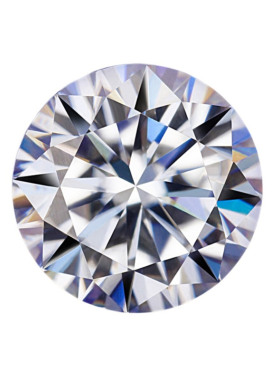 正品莫桑石圆形D色VVS1碎钻裸石过钻笔散单莫桑钻戒面饰品配石