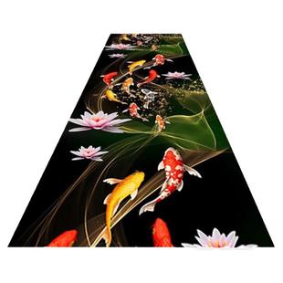 免洗可擦PVC走廊地毯整铺过道家用皮革地垫防水油卧室客厅踩脚垫