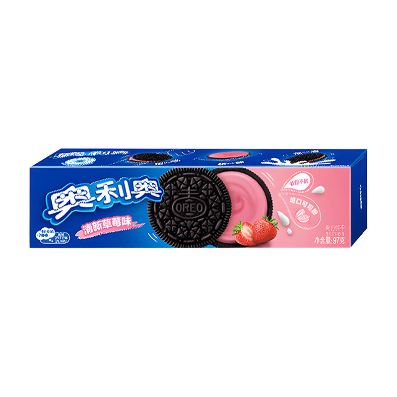 奥利奥草莓味夹心饼干97g独立装