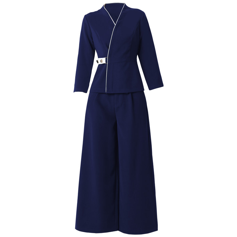 美容师工作服女秋冬新款足浴养生SPA会所高端美容院套装长袖工衣