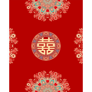 结婚电梯专用地垫轿厢楼梯门口门垫进门地毯喜庆红色喜字定制脚垫