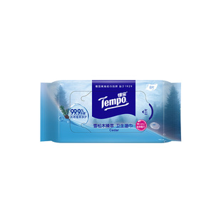 【ULINK】Tempo得宝新品雪松木臻萃卫生清凉湿巾8片1包便携装