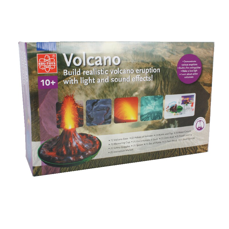 diy模型火山喷发科技小制作