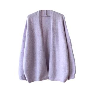 毛衣开衫外套女中长款慵懒风宽松外穿春秋冬小个子复古针织衫上衣