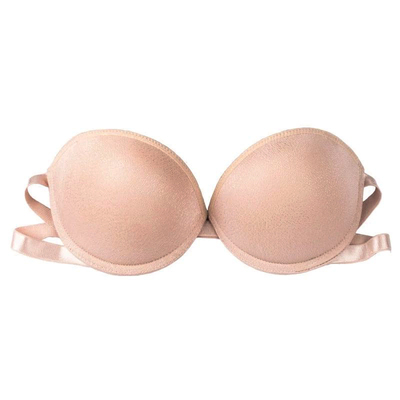 无肩带内衣女隐形文胸纯色胸罩