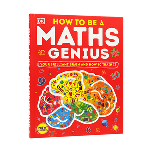 英文原版How to be a Maths Genius 如何成为一个数学天才 精装 DK出版儿童益智游戏启蒙 数学头脑智力开发STEAM读物10-14岁