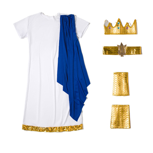 万圣节儿童服装 cosplay希腊神话海神波塞冬衣服诸神之战海王宙斯