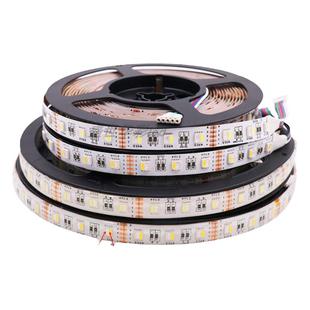 LED灯带DC12V/24V七彩RGBWW四合一灯珠5050贴片RGB+白光暖白灯条