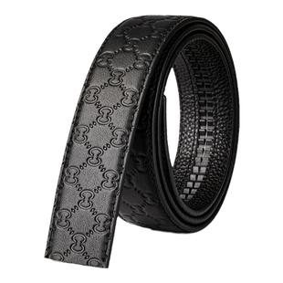 旗舰店正品真牛皮男士皮带不带头可裁自动扣男款2025新款腰带男式