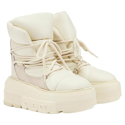 CASADEI/卡桑蒂【12期免息】新品羊皮内里轻盈厚底防滑增高雪地靴