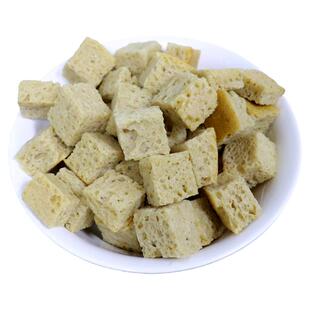 烤麸干面筋丁颗粒凉皮手工干拌考夫制作上海风味四喜烤麸食材500g