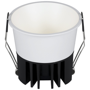 繁简极简中古奶油风射灯嵌入式窄边别墅无主灯客厅家用深防眩筒灯