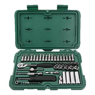 世达52件小飞套筒套装原38件套6.3mm棘轮快速扳手汽修工具箱09002