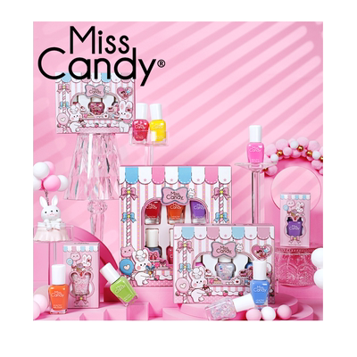 MissCandy儿童指甲油免烤可剥快干可撕拉纯植物健康水性甲油礼物