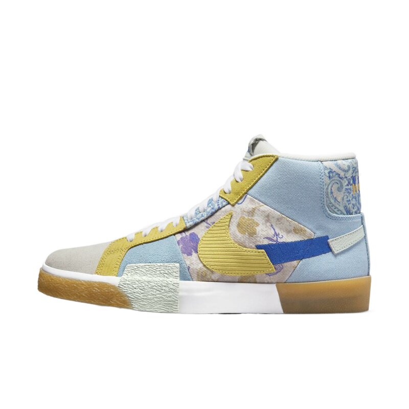 Nike耐克SB Zoom Blazer Mid花卉断勾男女运动休闲板鞋DM0859-400