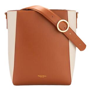 Parisa Wang女包Carrie凯莉托特包水桶包包头层牛皮通勤轻奢中号