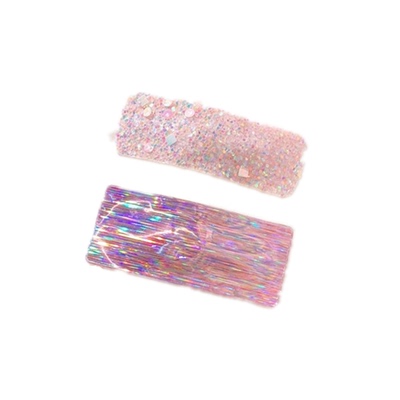 韩版闪亮荧光色饰品碎发bb夹