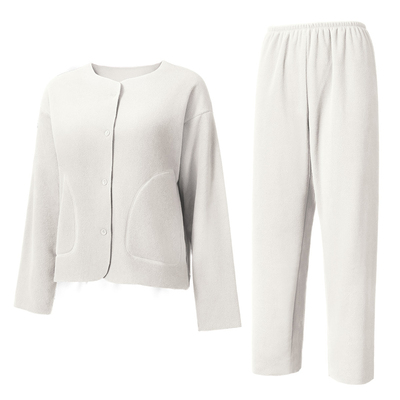 红色本命年摇粒绒睡衣女春秋套装