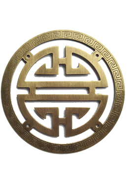 仿古木箱喜字贴片中式
