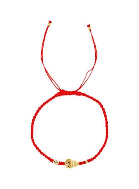 B三福红绳手链本命年招财纳福饰品蝴蝶抽拉手绳女手饰好运2025新
