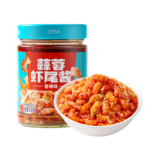 屋头蒜蓉虾尾酱下饭菜湖南特产剁辣椒酱小龙虾酱菜咸菜拌饭拌面