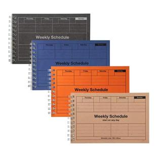 marks 自填式手帐周计划手账日程本电脑桌横放商务办公事项计划无日期笔记本记事本学生考研计划本