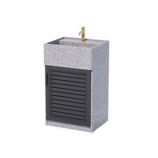 户外庭院洗手台一体洗手池落地式露台洗手盆花园水池台盆室外阳台